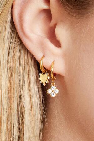 Earrings Clover Gold Copper h5 Picture3